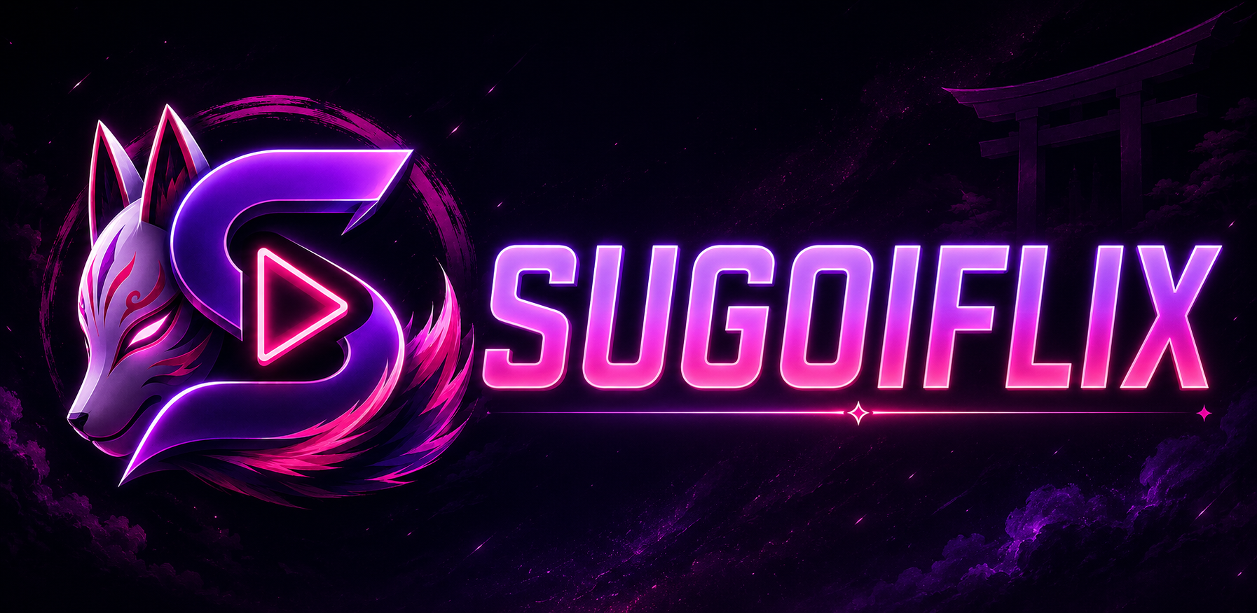 SugoiFlix neon logosu